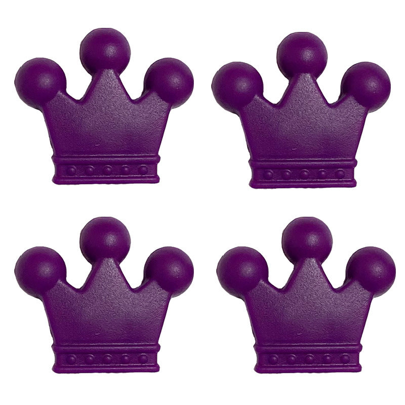 Venta al por mayor Crown Teethers Perlas de Silicona 50pcs